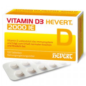 VITAMIN D3 HEVERT 2.000 I.E. Tabletten